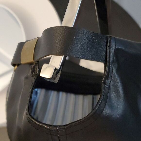 SALE Black Vegan Leather Baseball Cap Hat - Picture 7 of 10